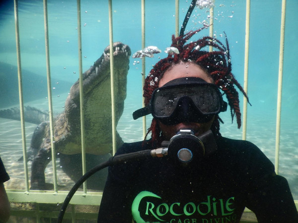 Victoria Falls Cage diving